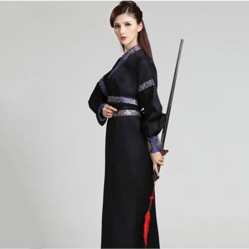 Black Black Dance Outfits for Women Party Female Fantasy Male Chinese Dance Swords Man Hanfu Costumes for Stage Plays