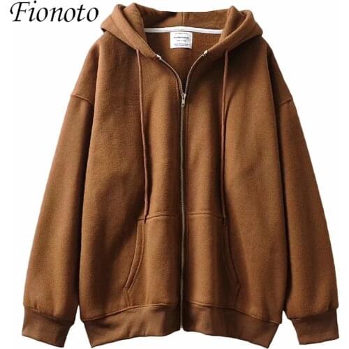 Oversize girls thick hoodies 2020 autumn fashion ladies streetwear fleece outfits casual boyfriend cute hoodies sweet women chic