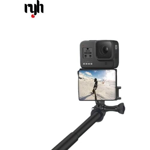 For gopro hero 9 8 7 6 5 universal selfie mirror refractor tripod selfie stick gopro accessories hero 9 hero 8 hero 7 hero 5