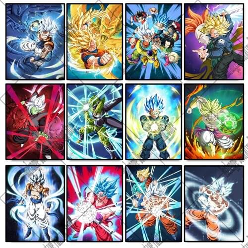 Japanese Anime Dragon Ball Poster HD Print Canvas Goku Picture Wall Artist Home Decoration Painting Living Room Decoration
