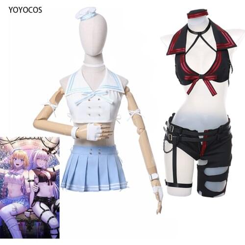 YOYOCOS FGO Black White Alter Cosplay Costume Fate Grand Order Figure Secret Treasure School Uniform Sexy Girl Dress Halloween