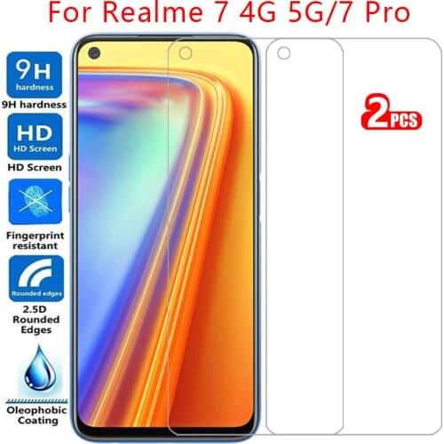 Protective tempered glass for realme 7 pro screen protector on realmi 7pro realme7 5g realme7pro film realmi7 relme reame ralme