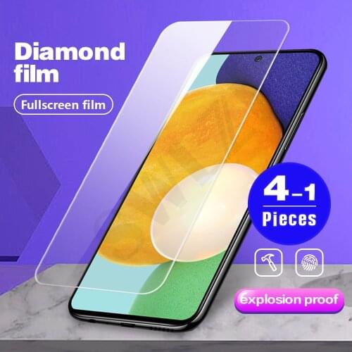 1-4Pcs for Samsung Galaxy A01 A11 A21 A31 A41 A51 A71 A91 Phone Screen Protector A02 A12 A22 A32 A42 A52 A72 Tempered Glass Film