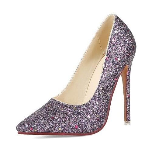 18 in early spring the new sexy high with fine with fashionable sequins size code 31 single shoes 18125-43