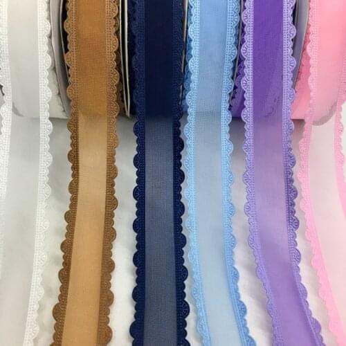 5Y 2.5cm 6 Colors Embossed Organza Floral Ribbon For Handmade Craft Bows Marriage Christmas Deco Gift Wrap Packing