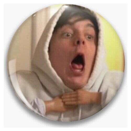 Crankgameplays baby hands but scary hos Soft Enamel Pin Brooch Cute Hat Fashion Decor Jewelry Lapel Pin Badge Lover Clothes