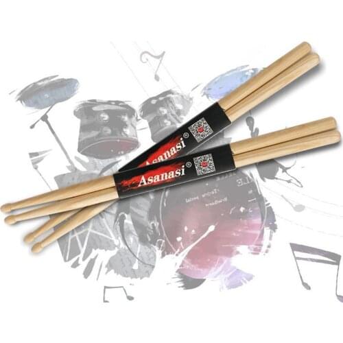Dragonpad 5A Oak Wooden Drum Sticks 40.6cm Wood Tip Drumstick Snare Drums Training Drum Stick Percussion Instrument Accessories