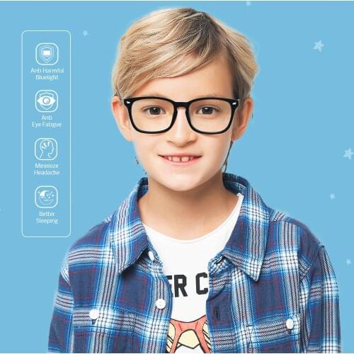 Cyxus Blue Light Blocking Kids Computer Glasses Children Teens Lightweight TR90 Frame Eyewear For Boys Girls Ages 9~15 6082