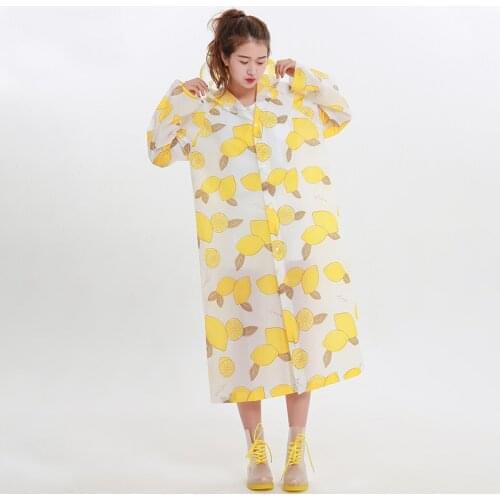 Eva Rain Coat New Style for Both Men and Women Adult Raincoat Poncho Walk Raincoat Hooded Womens Raincoat