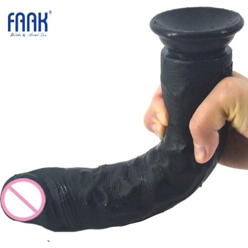 FAAK Silicone Realistic Dildo Suction Fake Penis Sex Toys for Women Masturbate Lesbian Flirt Long Dick Flexible Sex Products