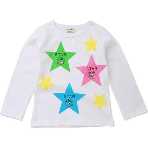 Baby boy girl tshirt spring 2020 cotton casual kids t shirt long sleeve top for boys girls t-shirt tops children clothes