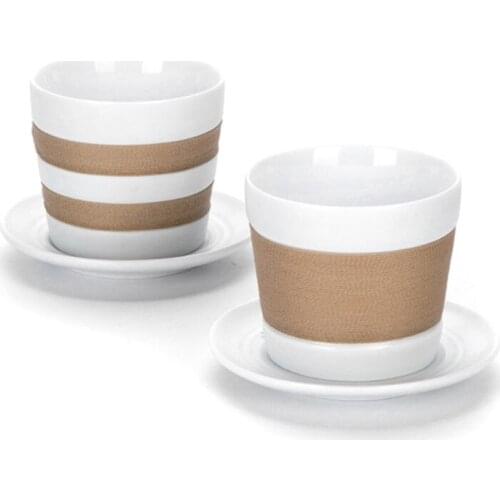 Braided Rope Coffee Cup With Saucer Simple Mug Minimalist Household Couple Mug European Water Mug