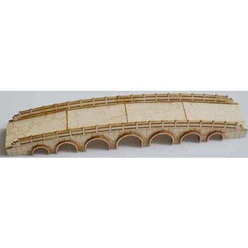 Free shipping Chinese Ancient sightseeing bridge model kits 7 holes bridge wooden model bridge the sightseeing