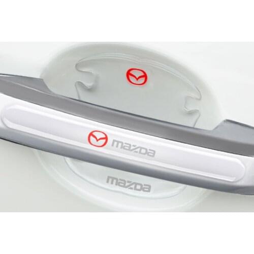 8PCS TPU Car Door Handle Stickers &Wrist Of Door Protector Film For Mazda 3 BM BN 6 GJ1 GL CX4 CX5 CX 5 Axela CX3 Accessories