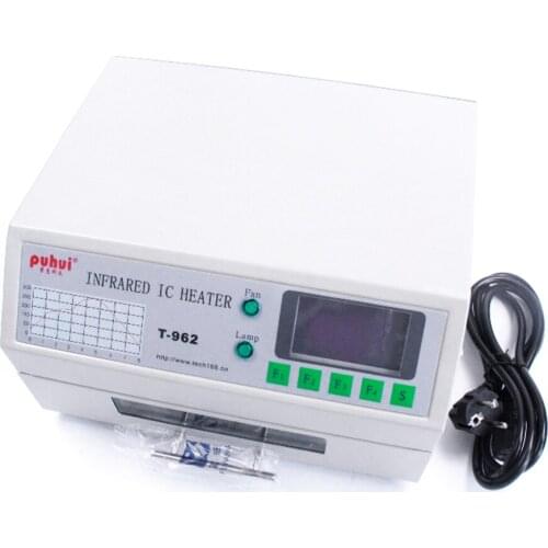 2021 New Version T-962 Infrared IC Heater with smoke channel T962 Desktop Reflow Solder BGA SMD SMT Rework Station T 962