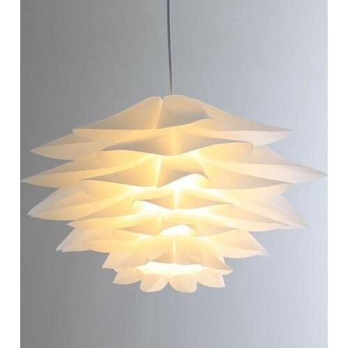 White Plastic Lotus DIY Corridor Pendant Light Creative Bedroom Dining Room Pendant Light Balcony Hallway Hanging Lighting lamp