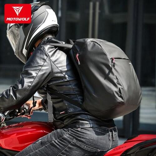 MOTOWOLF Universal Motorcycle/Scooter Helmet Bag Riding Backpack Travel Waterproof Large Capacity Backpack For Yamaha Honda KTM