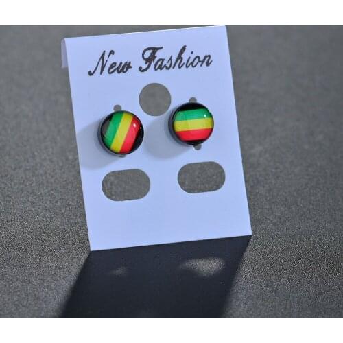 Punk Men Stainless Steel Ear Studs Earrings Rainbow Gay Pride Women Lesbian Earings Fashion Girl Jewelry