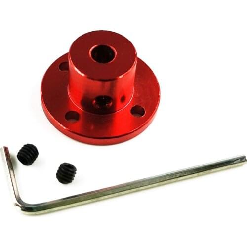 1 Piece Colorful Aluminum Alloy Flange Coupling 3-8mm Rigid Flange Disc Shaft Couplings Optical Axis Support Fixed Seat