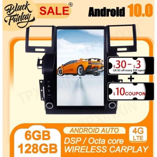 128G Android 10 Tesla Style for Land Rover Range Rover 2005 2009 Carplay GPS Car Navigation Multimedia Video Player Stereo Radio