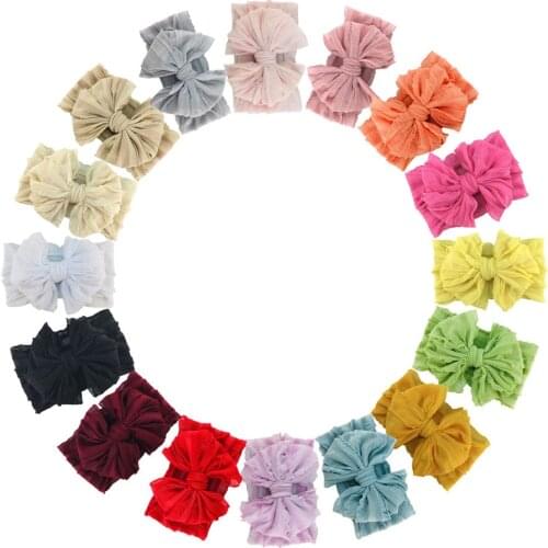 20 pcs/lot, 5.5 inch Hot Sale New childrens lace bow headband lace headband girl hair fashion accessories head wear