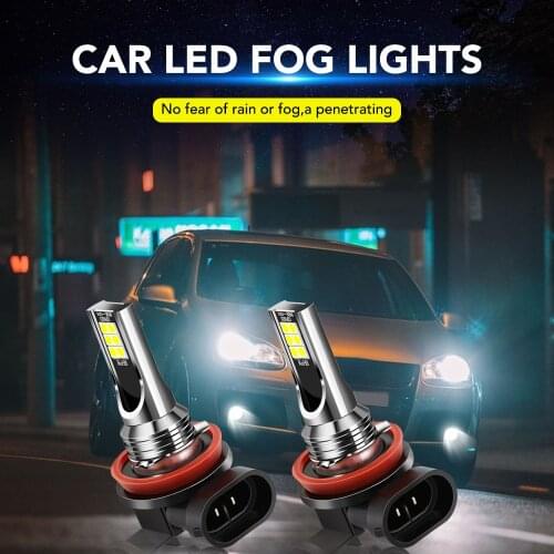 2X H11 H8 Car LED Canbus Fog Light for Kia Rio K2 Sportage Soul Mazda 3 6 CX-5 Lada Skoda Octavia A5 A7 Superb Yeti