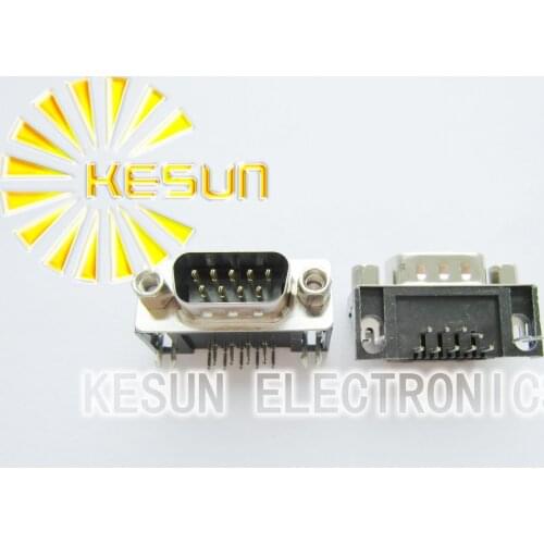 FREE SHIPPING 50pcs/lot DR9 DB9 9Pin Male Serial PCB Standard Right Angle D-Sub RS232 Serial Port Connector Socket Interface