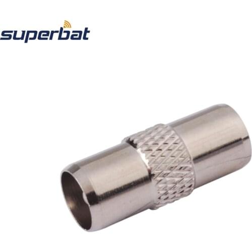 Superbat TV Adapter PAL Plug to TV Male Straight RF Coaxial Connector