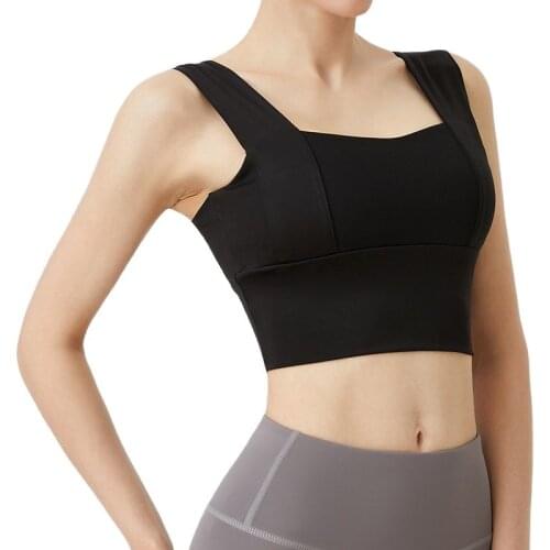 Seamless Ice Silk Sports Bra for Women Wide Strap Push Up Bras Sexy Lingerie Wirefree Breathable Quick Dry Vest Female Yoga Bras