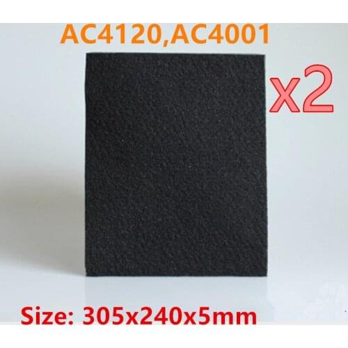 2 pieces Air Purifier Parts HEPA Filter Activated Carbon Filter replacement for philips AC4120,AC4001