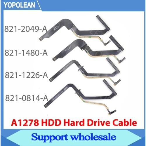 HDD Hard Disk Drive Flex Cable 821-0814-A 821-1226-A 821-1480-A 821-2049-A For Macbook Pro 13" A1278 2009 2010 2011 2012 years