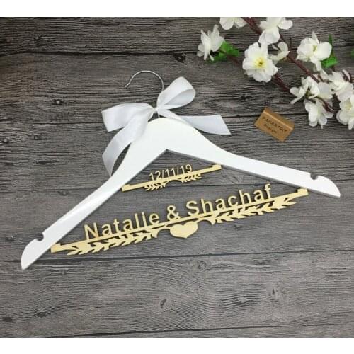 Custom Bridal Wedding Hanger ,Wedding Gift, Bridal/Bachelorette Party Gifts ,wedding dress hanger, olive branch dress hangers