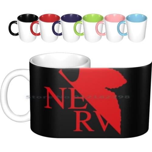 Logo Ceramic Mugs Coffee Cups Milk Tea Mug Evangelion Anime Eva Manga Shinji Genesis Ikari Neon Shinji Ikari Nge Asuka Japan