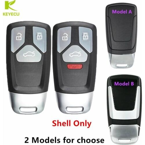 KEYECU Replacement Smart Remote Key Shell Fob 3/4 Buttons for Audi TT A4 A5 S4 S5 Q7 SQ7 2017- up 4M0 959 754