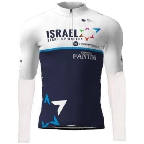 SPRING SUMMER 2021 ISRAEL START UP NATION TEAM BLUE ONLY LONG SLEEVE CYCLING JERSEY CYCLING WEAR ROPA CICLISMO SIZE XS-4XL
