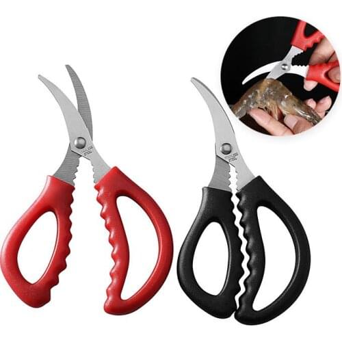 Kitchen scissors shrimp stripper seafood elbow food lobster cut crab shrimp thread cut shrimp crab tool to shrimp intestines