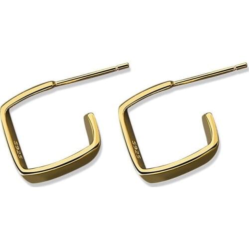 Trendy Square Geometric Stud Earrings Simple Vintage Wedding Statement Geometric Earrings For Women Jewelry