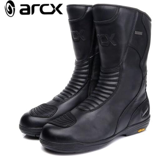 ARCX Motorcycle Waterproof Boots Knee-High Racing Boots Motocross Boots Anti-slip Riding Shoes Motorcycle Cruisier Boots L60505