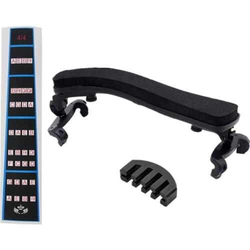 Violin Finger Guide /Fingerboard Sticker Fret Guide Label Finger Chart with Violin Shoulder Rest for 4/4-3/4 Size