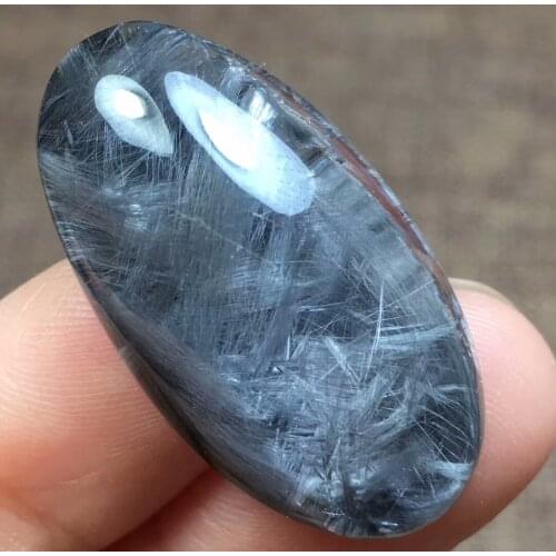 Natural Brookite Pla tinum Rutilated Quartz Woman Man Bead Powerful Pendant 30x16x9mm AAAAA Pendant AAAAA Certificate