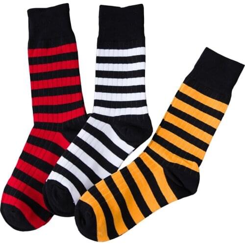 New Women Striped Printed Cotton Socks Harajuku Fashion High Quality Novelty Funny Casual Happy Street Skate Socks Autumn Winter