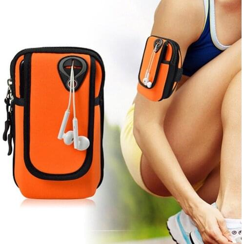 New Universal Sport Running Arm Band Case Holder Zipper Cool Bag For Smartphone iPhone Android Samsung Galaxy Under Inch#273912