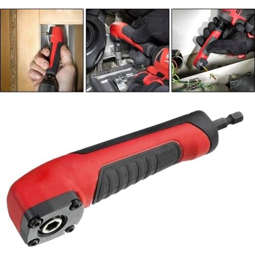 Electric Drill Corner Device 90 Degree Hex Drill Bit Socket Holder Adaptor 1/4" Extension Driver Screwdriver Drill Bits