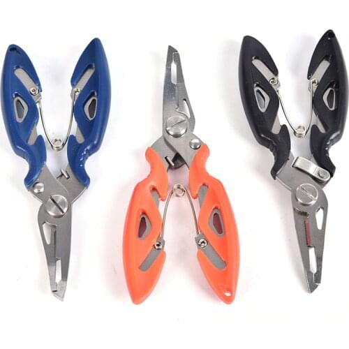 Fishing Plier Scissor Braid Line Lure Cutter Hook Remover Tackle Tool Cutting Fish Use Tongs Scissors Fishing Pliers 3 Colors