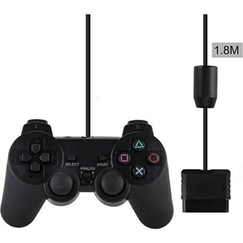 Wired Controller Gamepads For Sony PS2 Playstation2 Dual Shock Console Video Game Joystick Gamepads Long Cable Joypad dropship