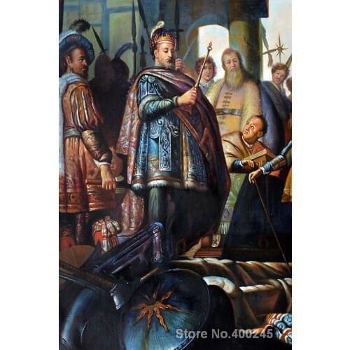 Christmas Gift art on Canvas History Painting (detail) by Rembrandt van Rijn Painting High Quality Handmade