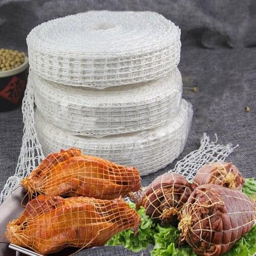 5 Meters Cotton Meat Net Food Pack Elasticity Rope Network for Ham Sausage Hot Dog Packaging Gadgets Kitchen Meat Cooking Tools