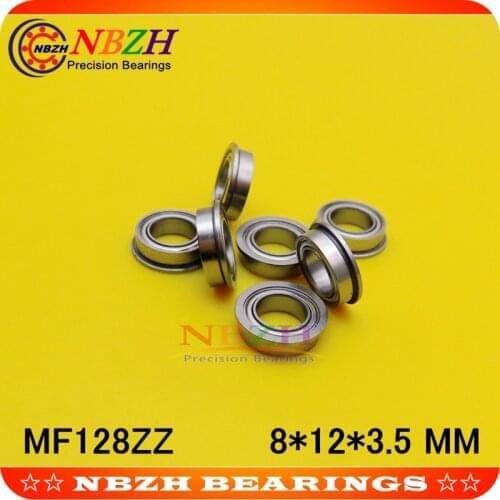 MF128-2RS SMF128ZZ MF128ZZ MF128 F678 F678-ZZ F678ZZ F678 F678Z 2z Flanged Flange Deep Groove Ball Bearings 8*12*13.6*3.5*0.8 mm
