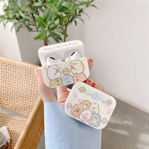 Japan anime sumikko gurashi case for Apple Airpods 1/2 airpod Pro 3 soft silicone cases cartoon Wireless Bluetooth Cover Fundas