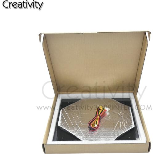 300*300*3.0mm 3D Printer Parts 1PCS black MK3 hotbed latest Aluminum heated bed for Hot-bed Support 12V 310*310*3.0mm 12V/24V